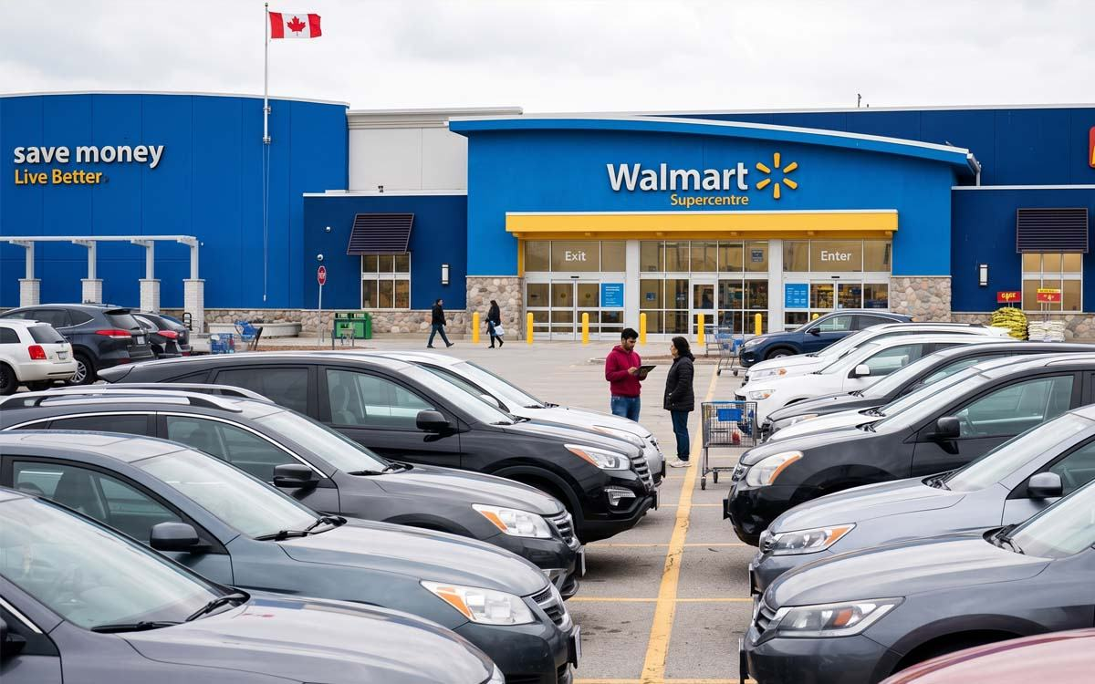 A Walmart Supercentre storefront in Canada